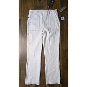 New Lysse Women's High Rise White Stretch Denim Jeans, Size Medium
